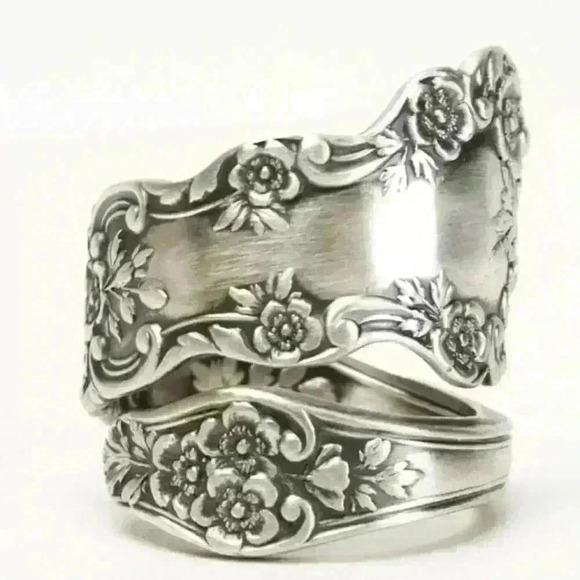 🎀925 Silver Creative Plum Flower Shaped Ring, GPMB1565 - Picture 1 of 5